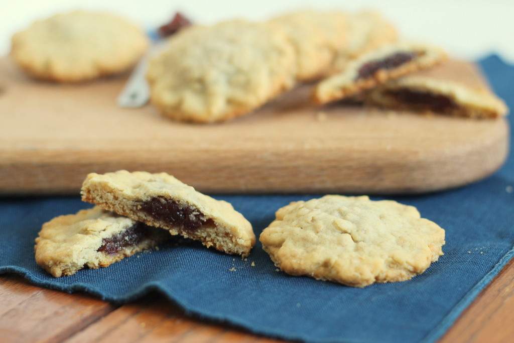 Date Filled Cookies
 Tried in Blue Flashback Friday Date Filled Oatmeal Cookies