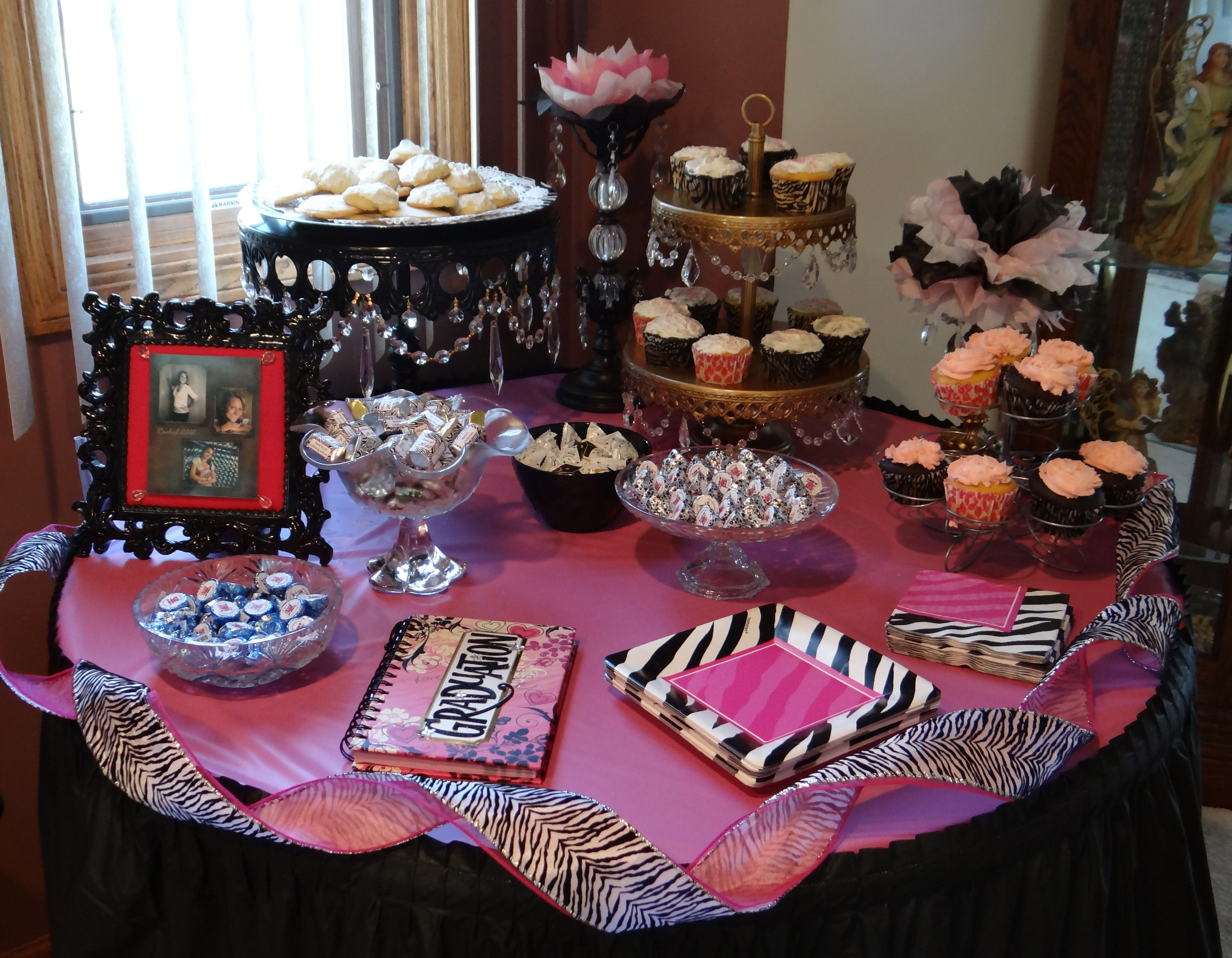 Daughter For Dessert 7
 Pink & black zebra dessert table for my daughters