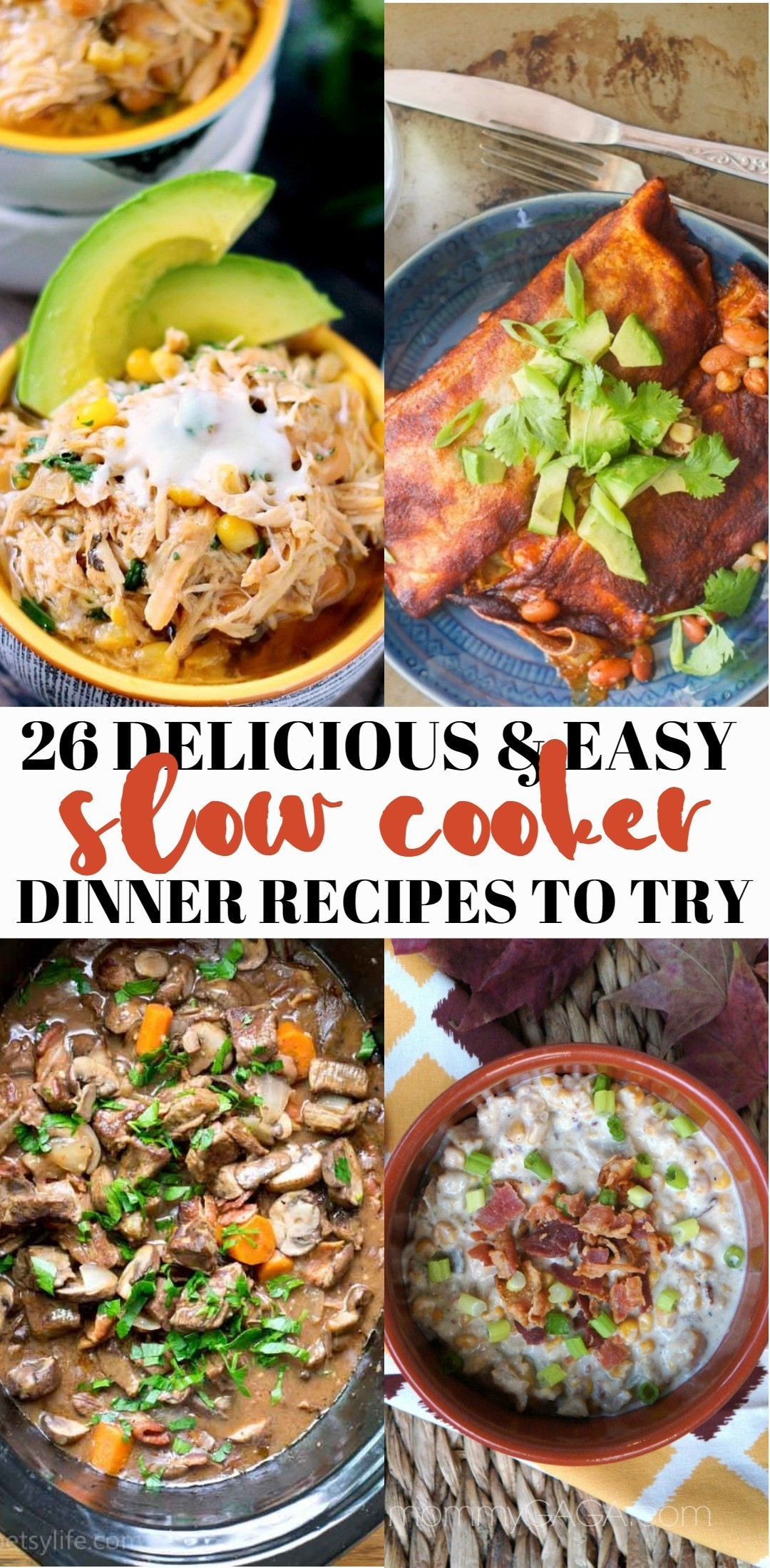 Delicious Dinner Ideas
 26 Delicious and Easy Slow Cooker Dinner Recipes Your