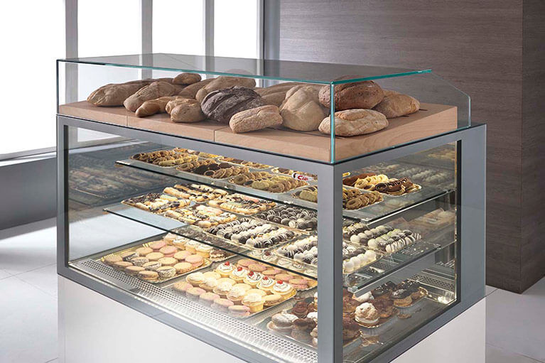 Dessert Display Case
 Refrigerated Pastry Display Cases for Deli Sushi Meat