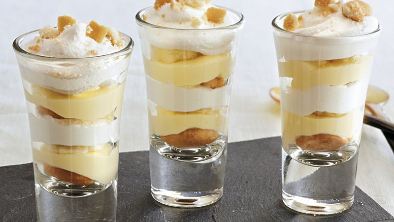 Dessert Shot Recipe
 Banana Pudding Shots Recipe BettyCrocker