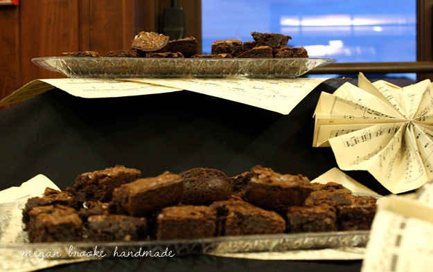 Dessert The Song
 Sheet Music Dessert Table Megan Brooke Handmade