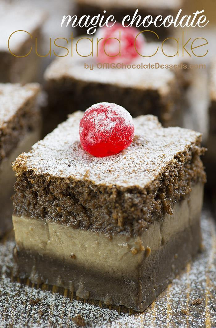 Desserts For One
 Chocolate Magic Custard Cake OMG Chocolate Desserts