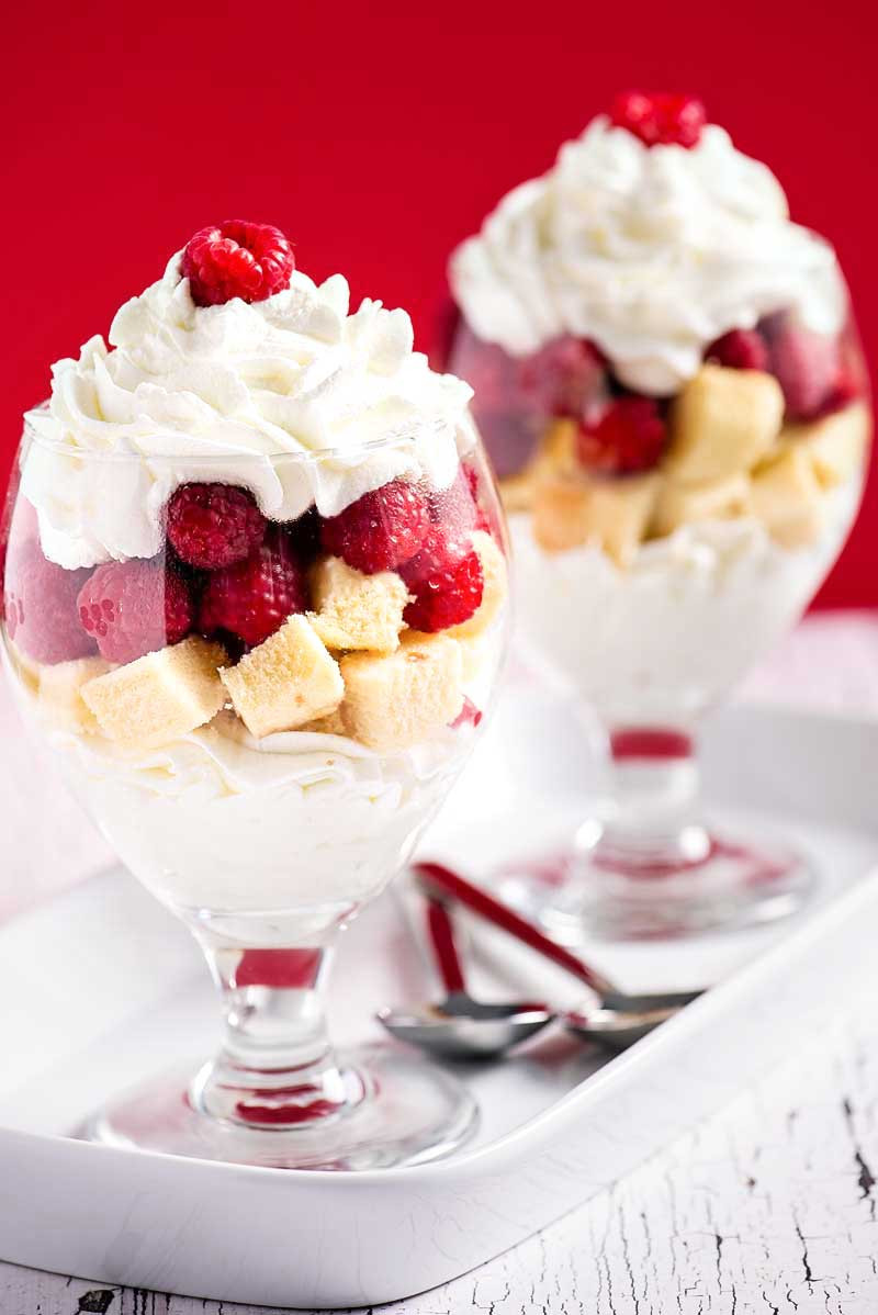 Desserts For One
 Raspberry Pound Cake Parfaits Homemade Hooplah