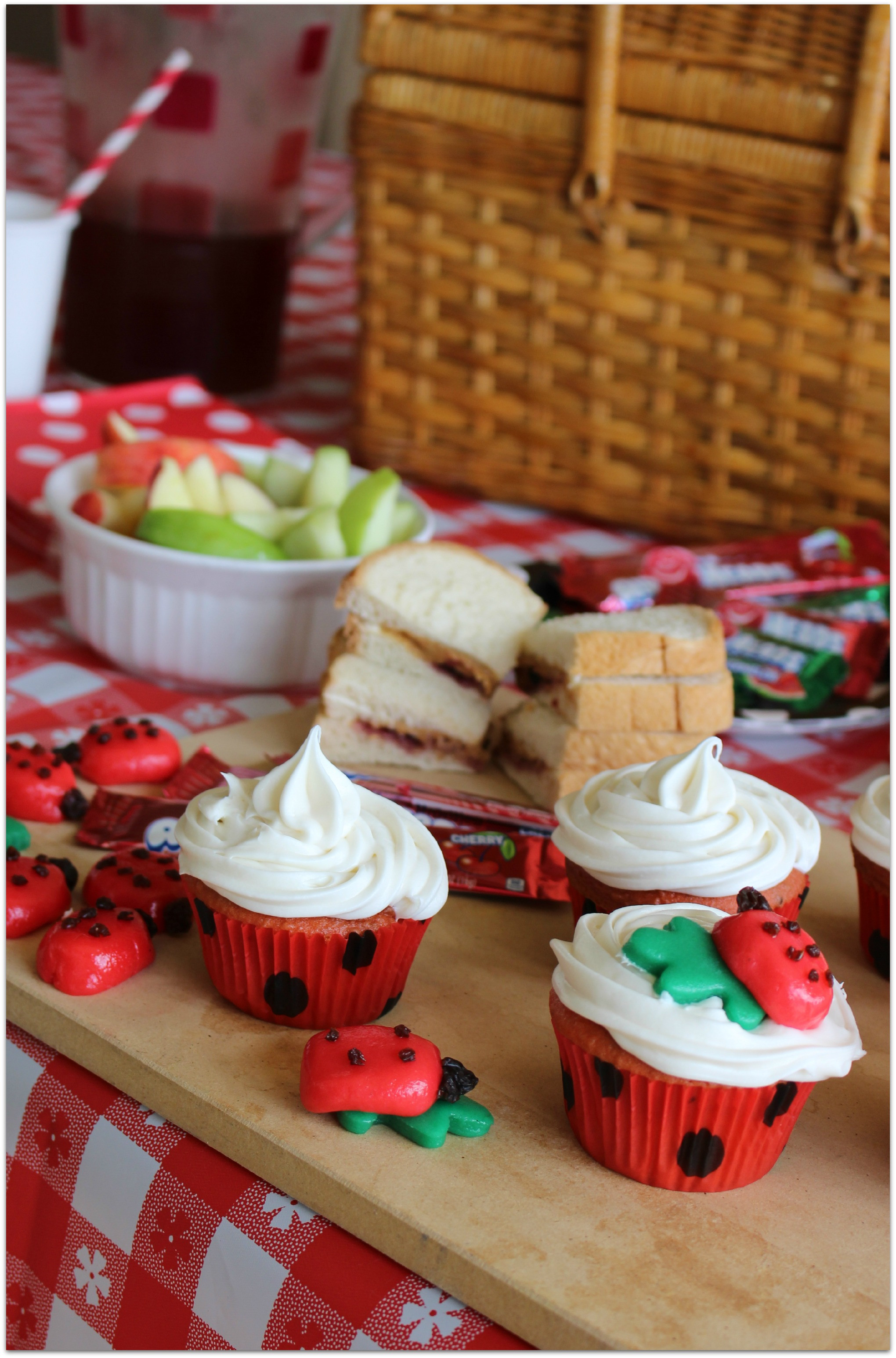 Desserts For Picnic
 Ladybug Picnic Cupcakes Food Fun & Faraway Places