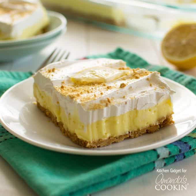 Desserts With Lemon
 Lemon Cheesecake Pudding Dessert layered lemon dessert