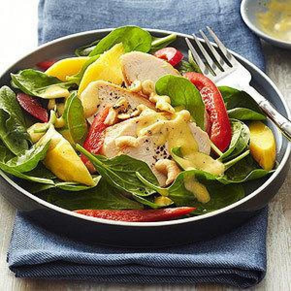 Diabetic Chicken Recipes
 Diabetic Spinach Chicken Salad with Mango Dressing Recipe