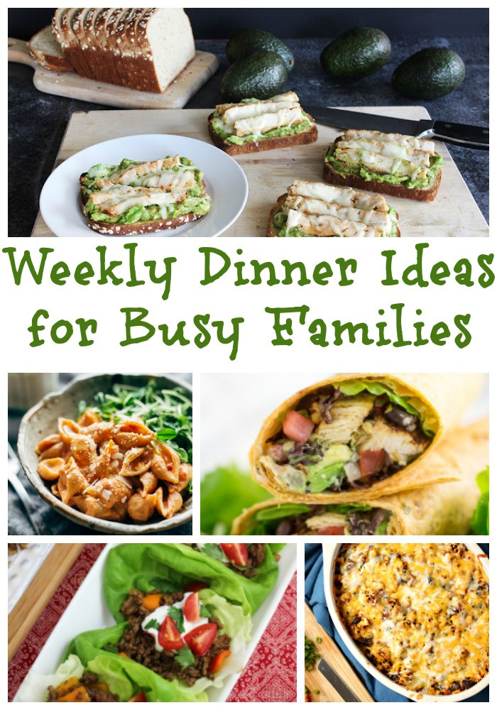 Dinner Ideas For Families
 Weekly Dinner Ideas For Busy Families Weekly Meal
