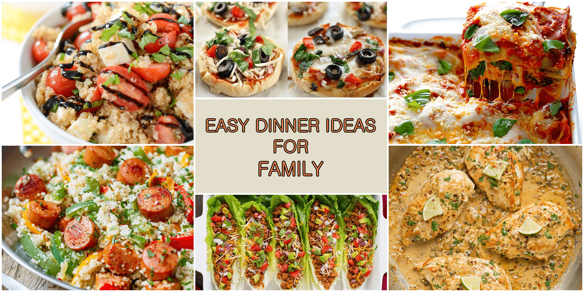 Dinner Ideas For Families
 Healthy and Easy Dinner Ideas For Family