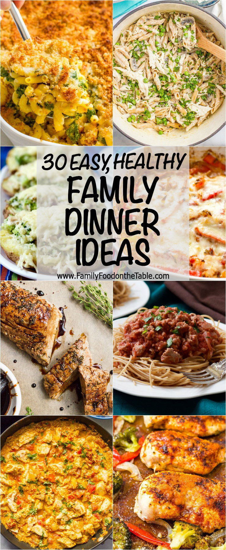 Dinner Ideas For Families
 30 easy healthy family dinner ideas Family Food on the Table