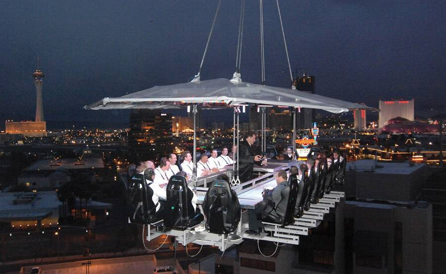 Dinner In Vegas
 Dinner in the Sky would you do it