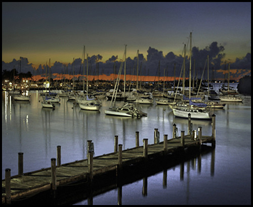 Dinner Key Marina
 Sailboat Dawn