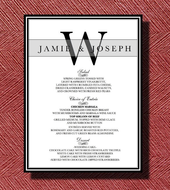 Dinner Menu Template
 Dinner Menu Templates – 36 Free Word PDF PSD EPS