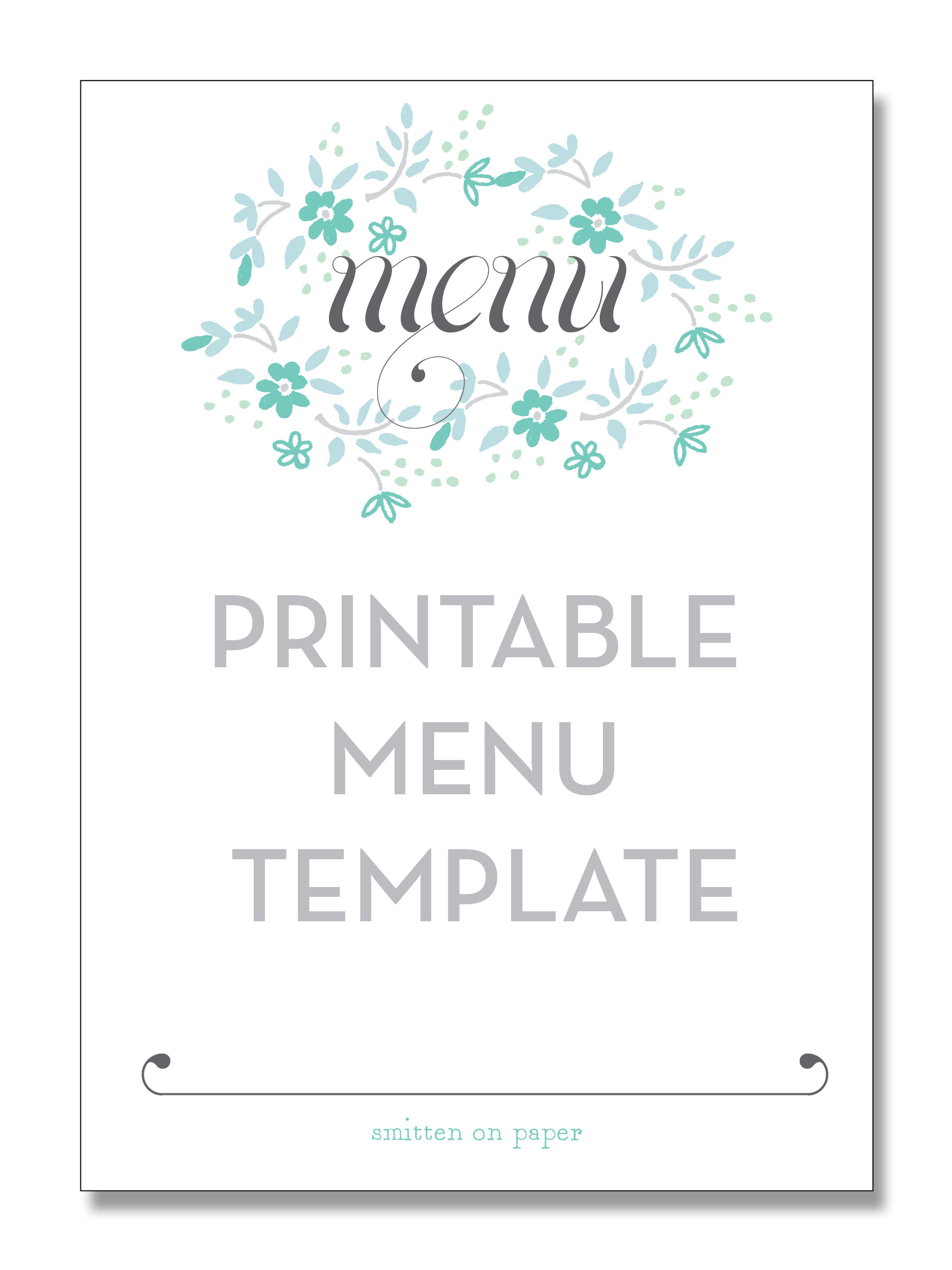 Dinner Menu Template
 5 Best of Free Printable Christmas Dinner Menu