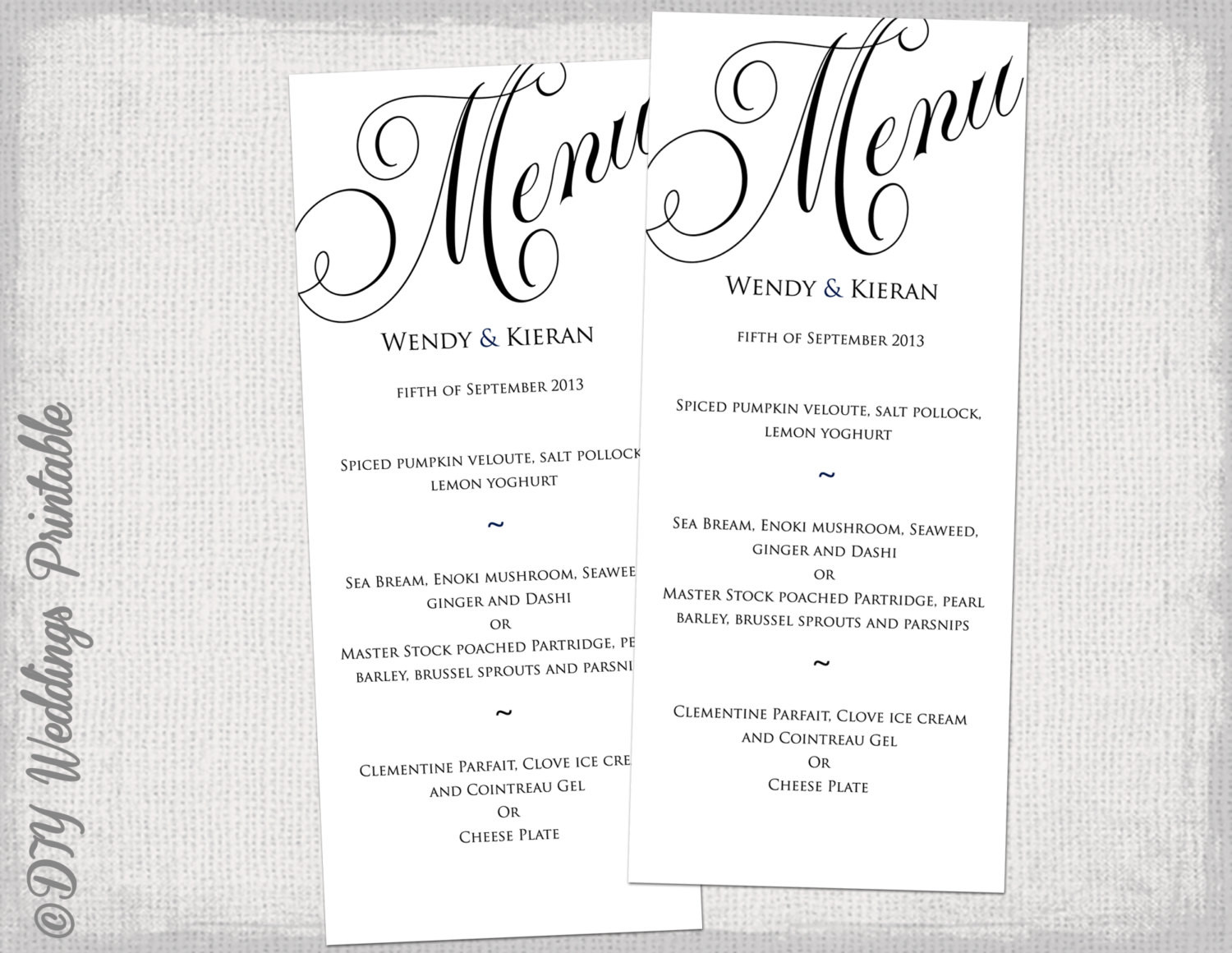 Dinner Menu Template
 8 Best of Printable Dinner Menu Templates