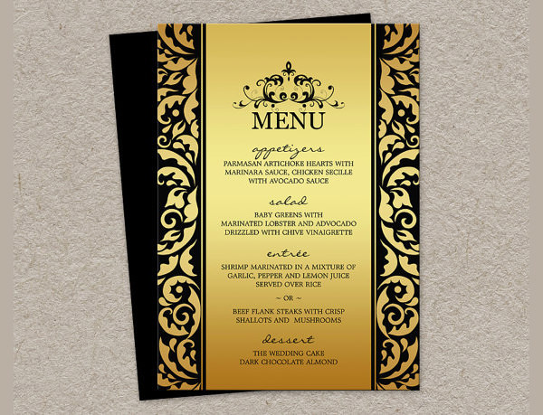 Dinner Menu Template
 24 Dinner Party Menus