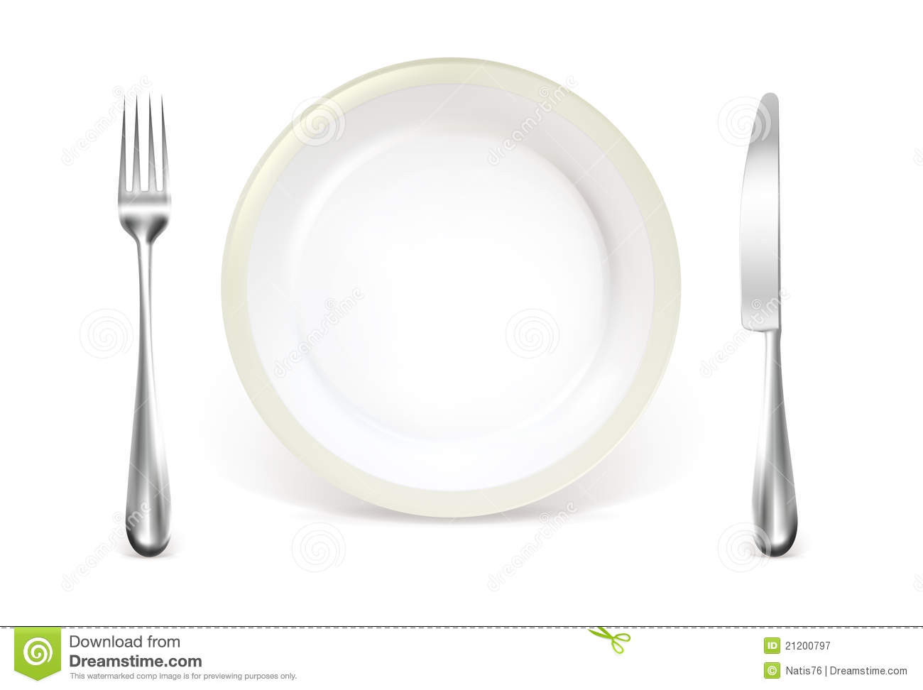 Dinner Place Setting
 Dinner Place Setting Royalty Free Stock graphy