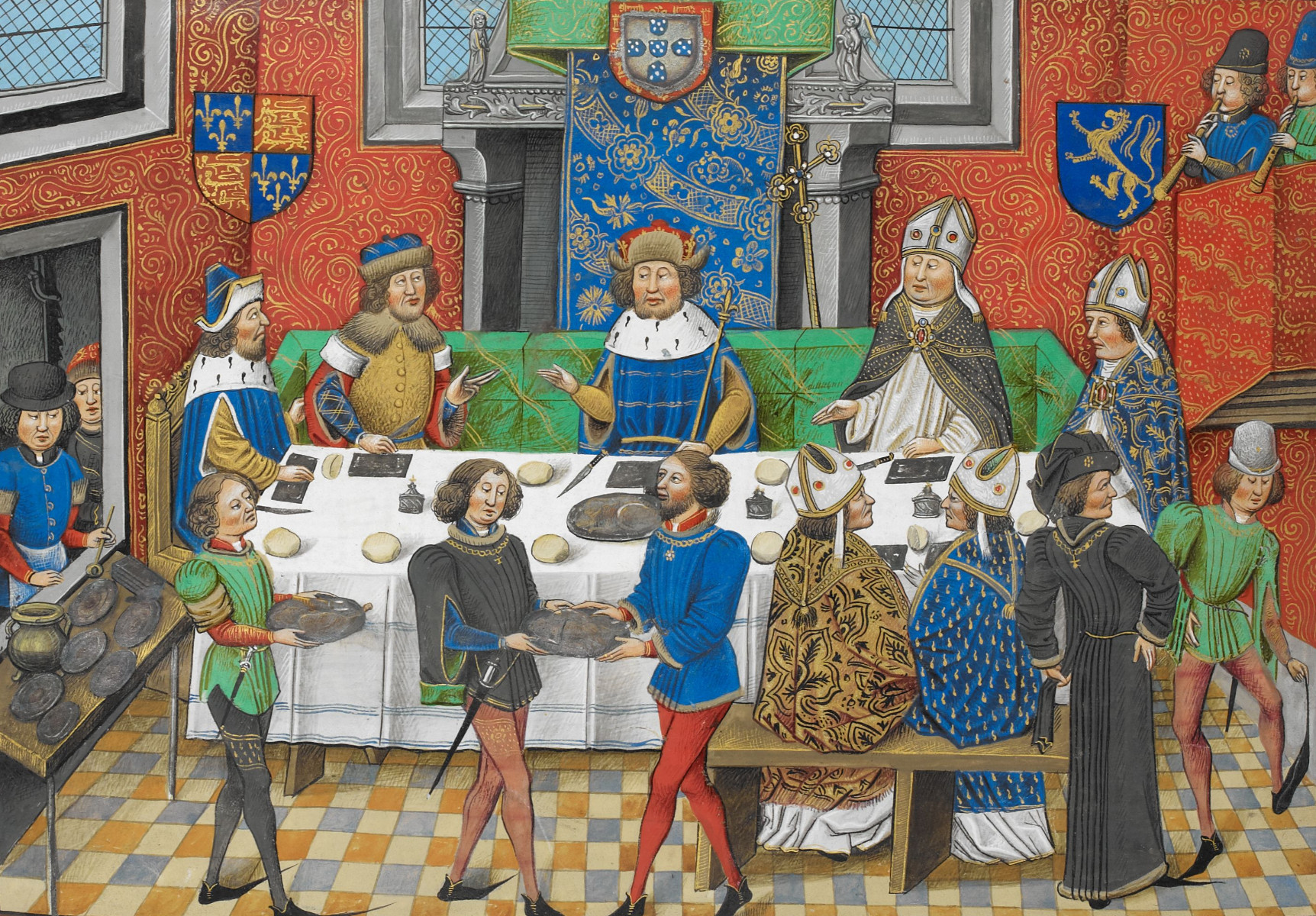 Dinner With The King
 File John of Gaunt Duke of Lancaster dining with the King