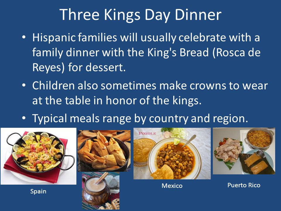 Dinner With The King
 Three Kings Day “Da de Los Reyes Magos” ppt video