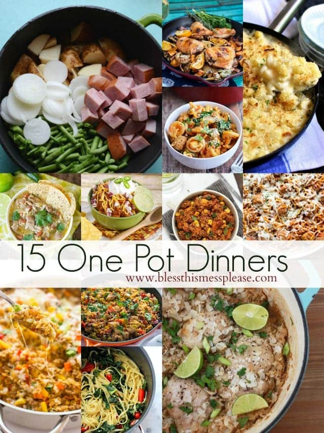 Dinners For One Ideas
 15 Simple e Pot Dinner Ideas — Bless this Mess