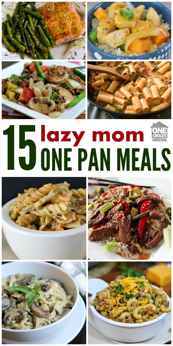 Dinners For One Ideas
 A Lazy Mom s e Pan Dinners