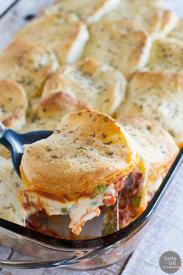 Dinners Ideas With Hamburger Meat
 Italian Ground Beef Casserole with Biscuit Topping Taste