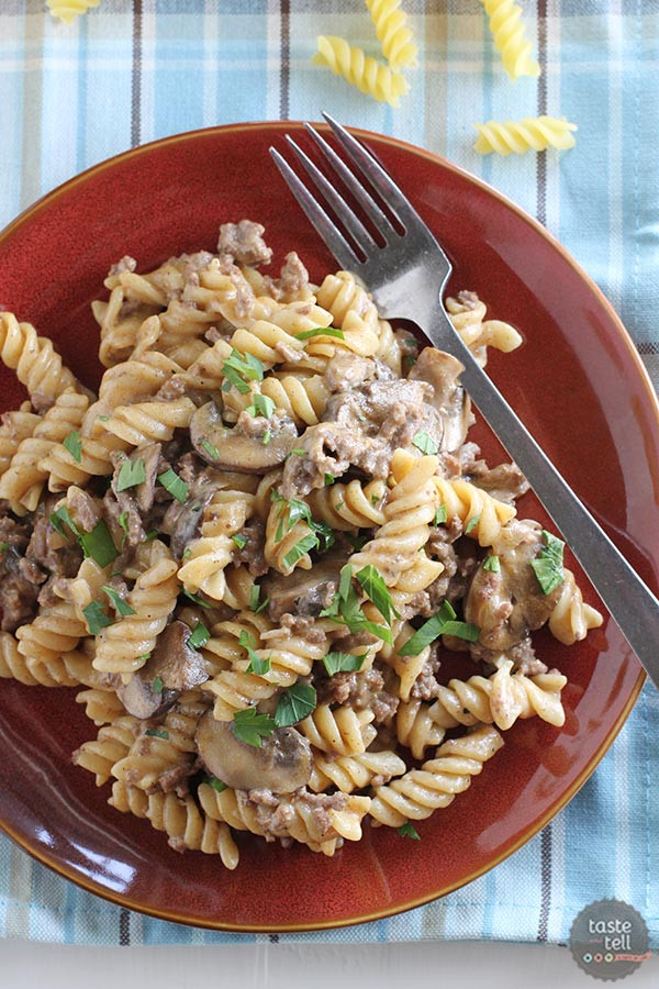 Dinners Ideas With Hamburger Meat
 e Pot Ground Beef Stroganoff Taste and Tell