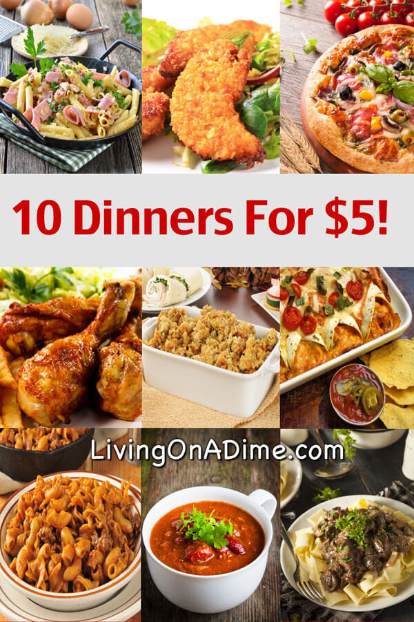 Dinners On A Budget
 10 Dinners For $5 Cheap Dinner Recipes And Ideas