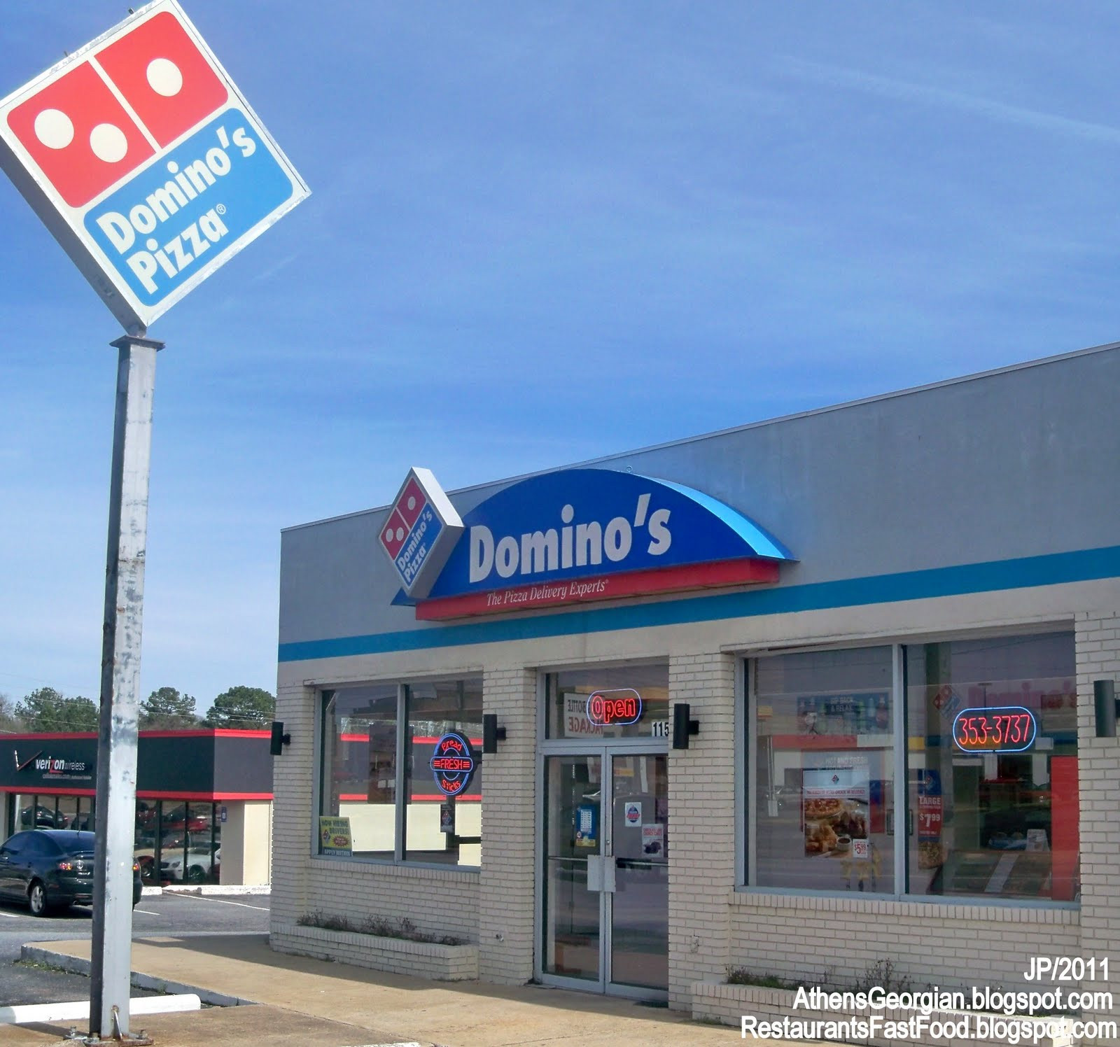 Dominos Dinner Bell
 Restaurant Fast Food Menu McDonald s DQ BK Hamburger Pizza