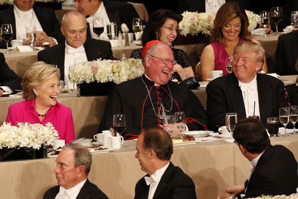 Donald Trump Al Smith Dinner
 Gloves e off at 71st annual Al Smith Dinner in New York