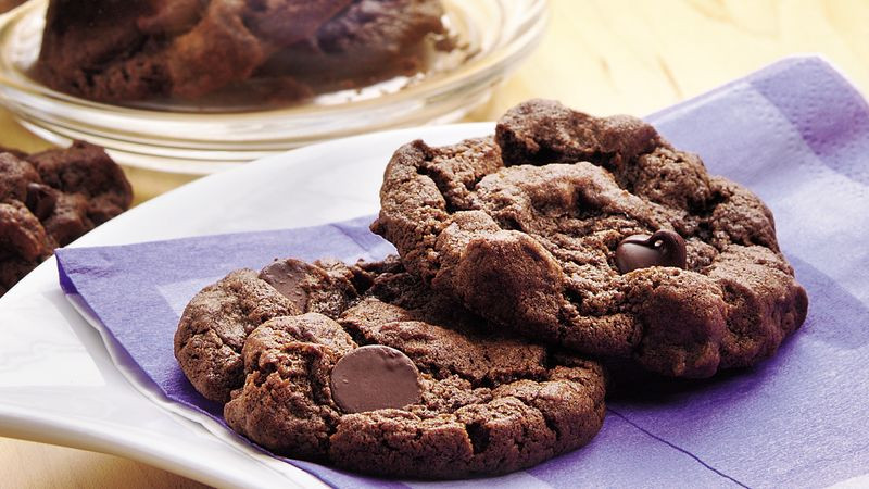Double Chocolate Chip Cookies
 Double Chocolate Chip Cookies recipe from Betty Crocker