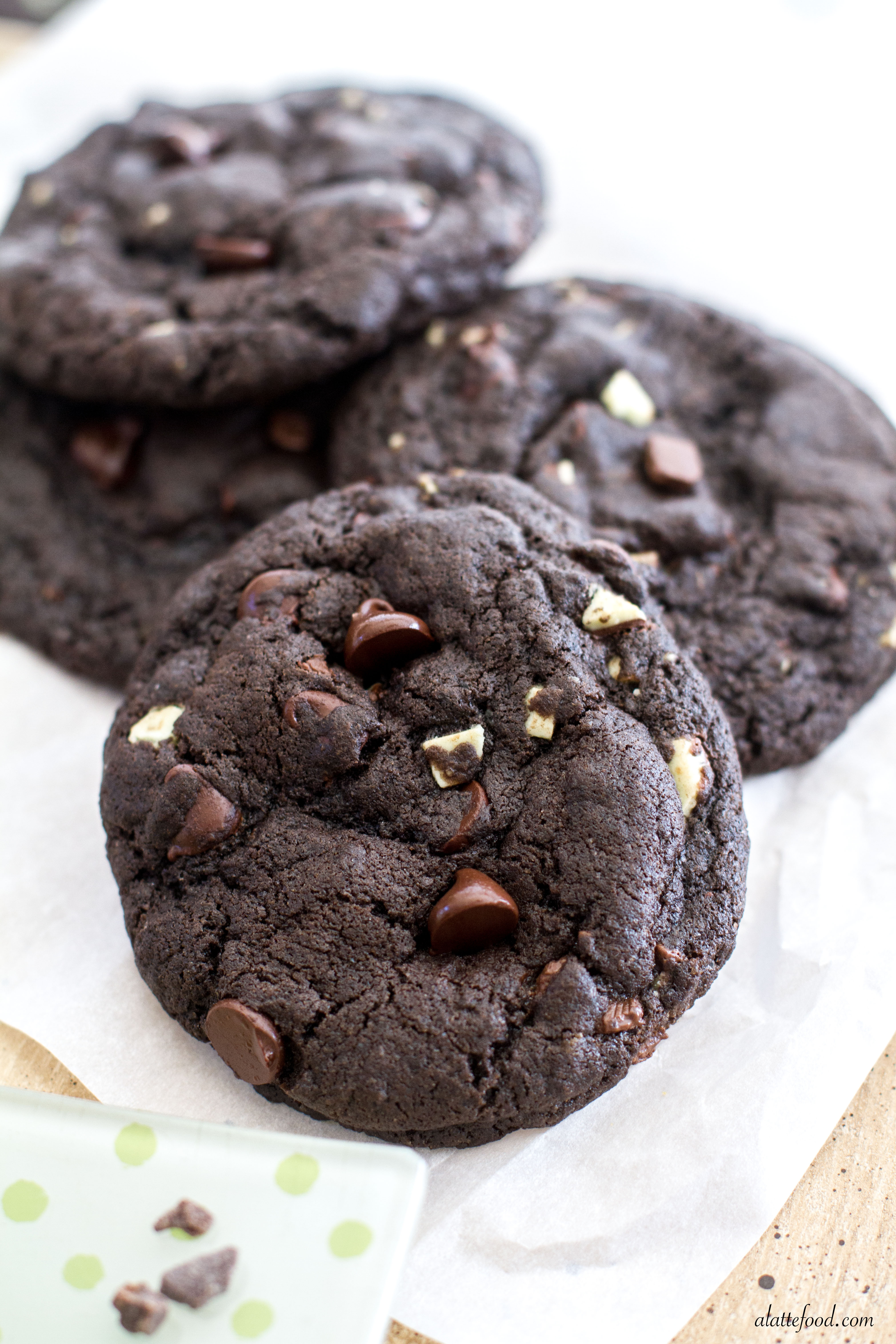 Double Chocolate Chip Cookies
 Double Chocolate Chip Mint Cookies
