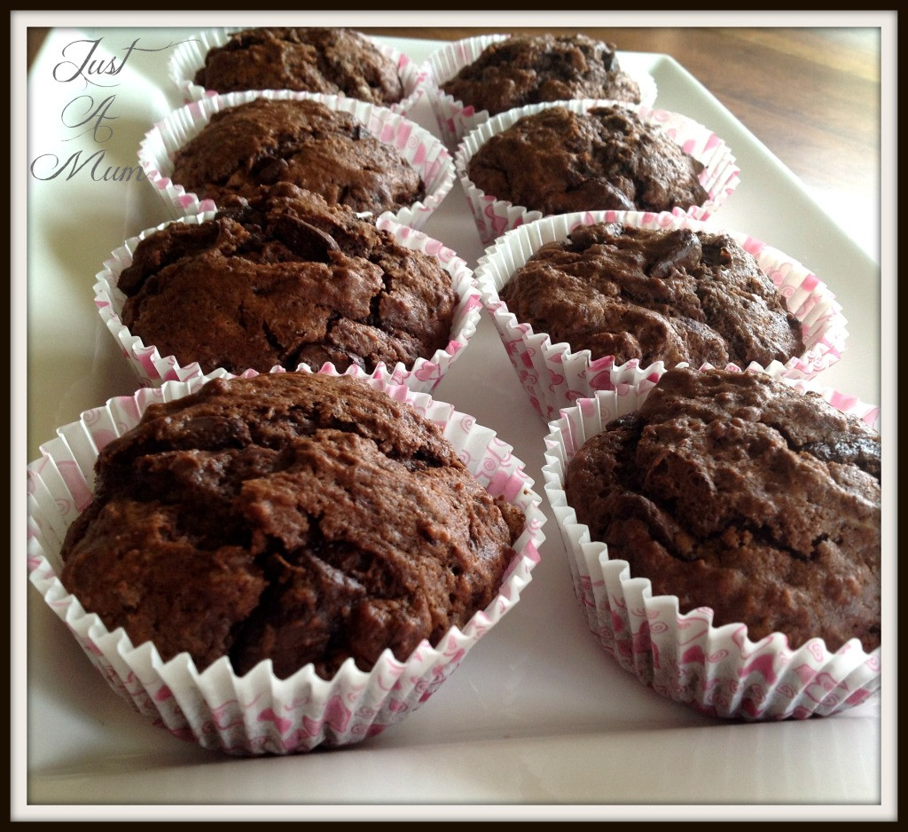 Double Chocolate Chip Muffins
 Double Chocolate Chip Muffins – Just a Mum