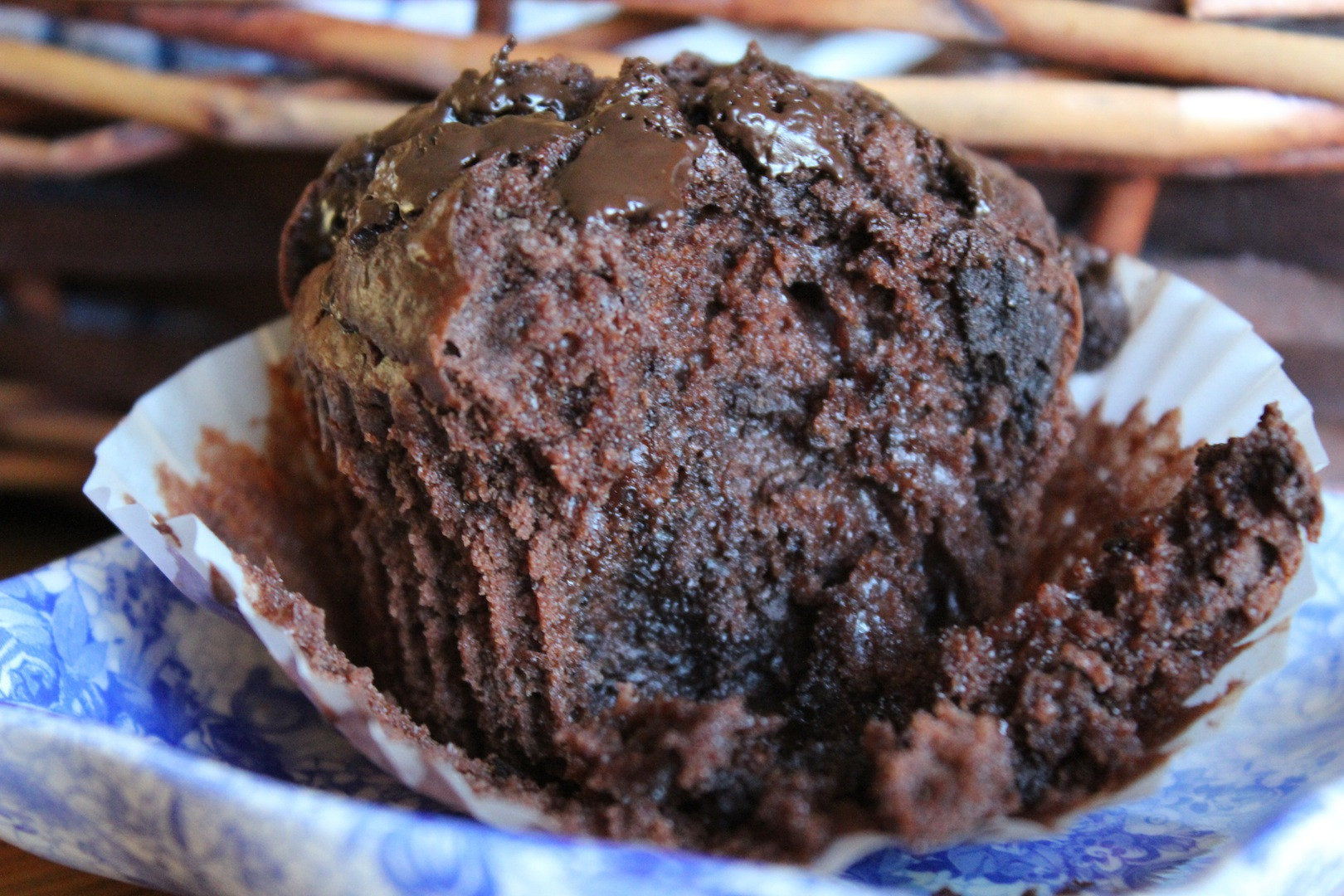Double Chocolate Chip Muffins
 healthy double chocolate muffins