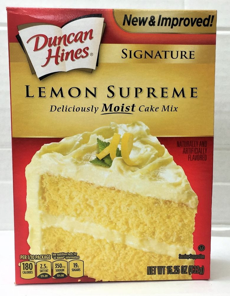 Duncan Hines Lemon Pound Cake
 Duncan Hines Signature Lemon Supreme Cake Mix