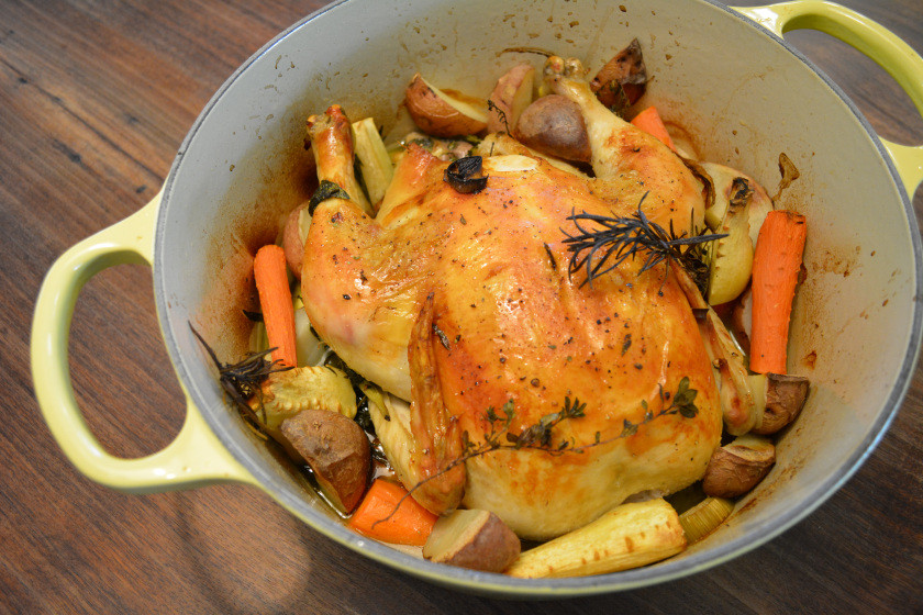 Dutch Oven Whole Chicken
 Herb Roasted Chicken in a Dutch Oven