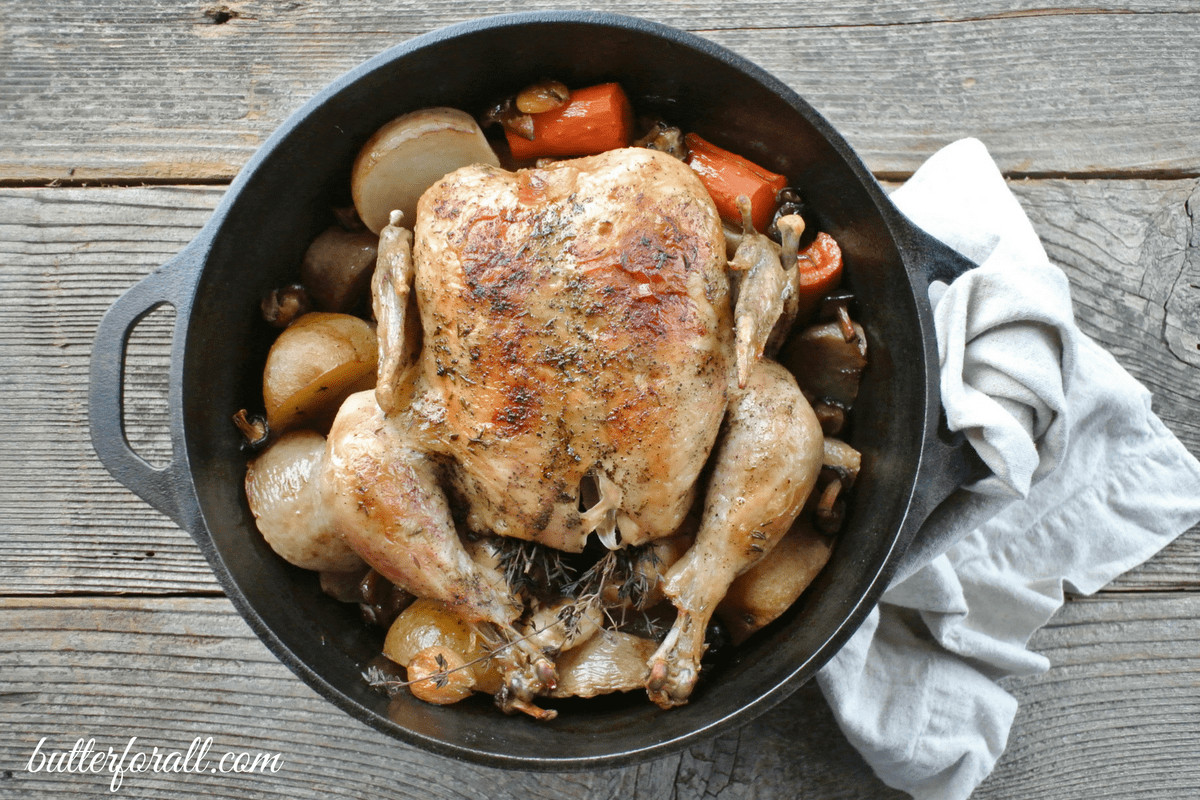 Dutch Oven Whole Chicken
 Dutch Oven Whole Chicken With Root Ve ables And