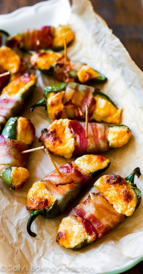 Easy Bacon Recipes Appetizers
 Bacon Wrapped Cheesy Stuffed Jalapeños Seriously good