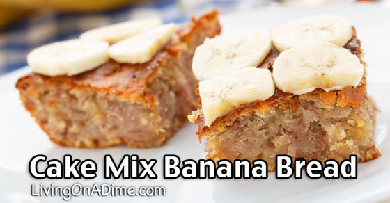 Easy Banana Cake Recipe With Cake Mix
 Cake Mix Banana Bread Recipe Quick And Easy Banana Bread