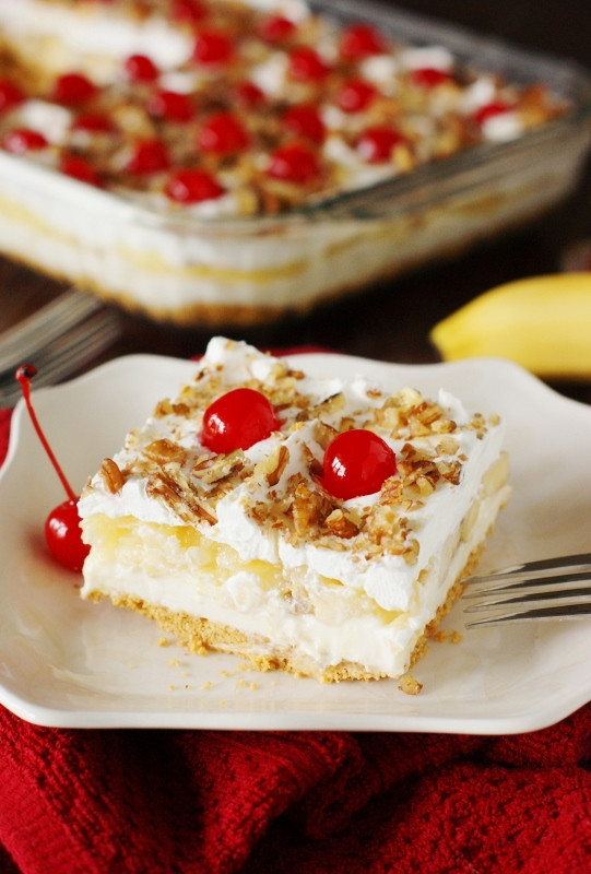 Easy Banana Desserts No Bake
 No Bake Banana Split Cake