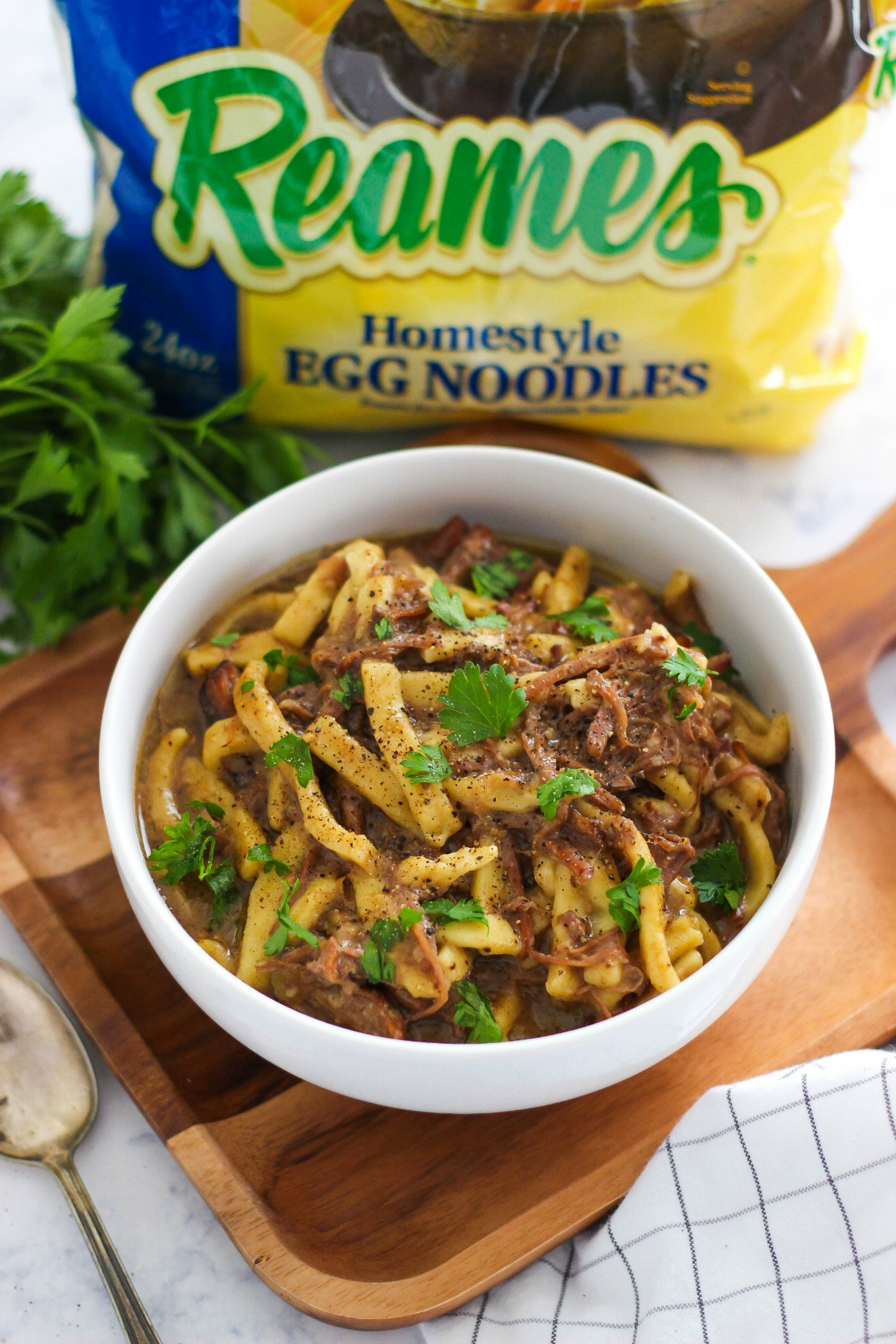 Easy Beef And Noodles Recipe Stovetop
 reames egg noodles slow cooker