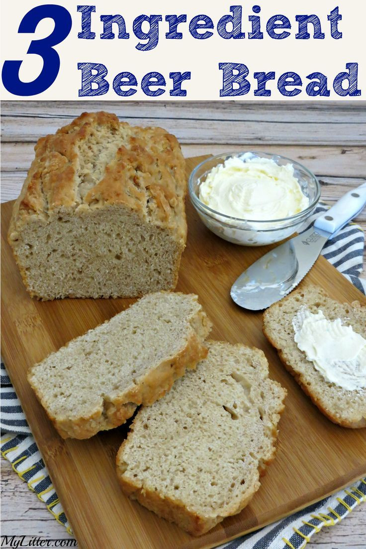 Easy Bread Machine Recipe
 3 Ingre nt Beer Bread