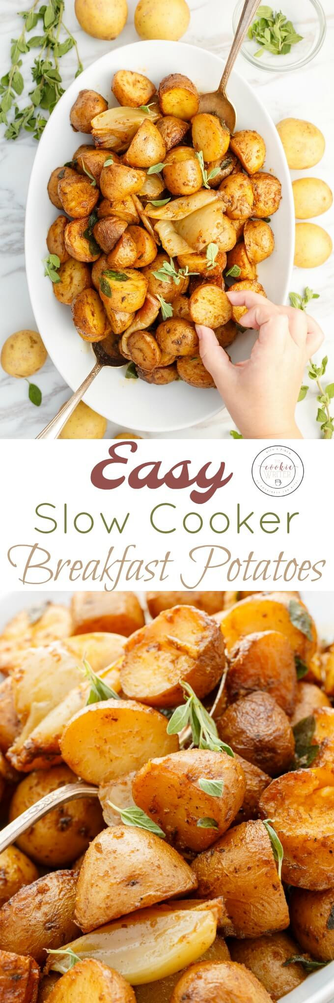 Easy Breakfast Potatoes
 Easy Slow Cooker Breakfast Potatoes The Cookie Writer