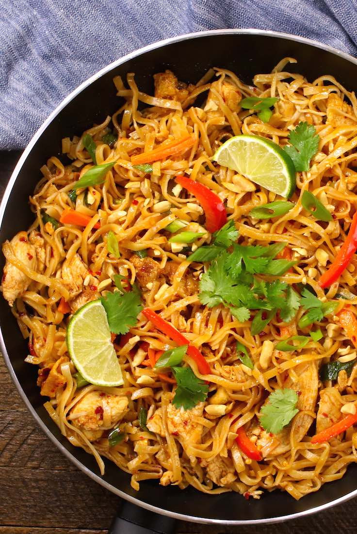 Easy Chicken Pad Thai Recipe
 20 Minute Easy Chicken Pad Thai Recipe with Video