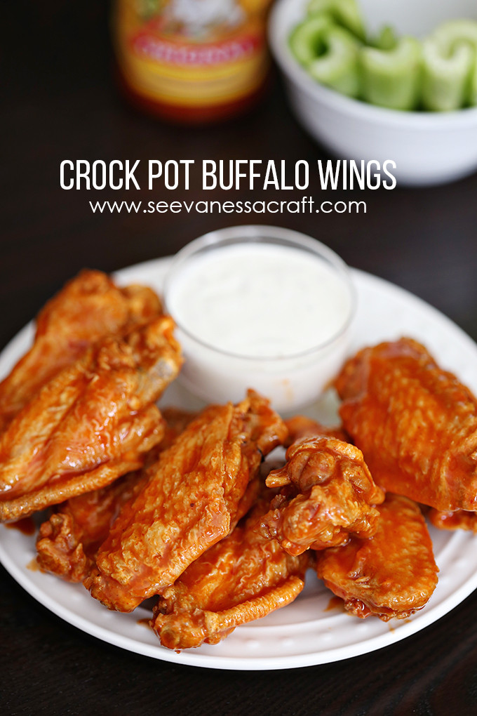 Easy Chicken Wings Recipe
 Recipe Easy Crock Pot Buffalo Wings See Vanessa Craft