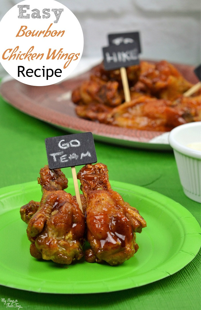 Easy Chicken Wings Recipe
 Easy Bourbon Chicken Wings Recipe My Boys and Their Toys