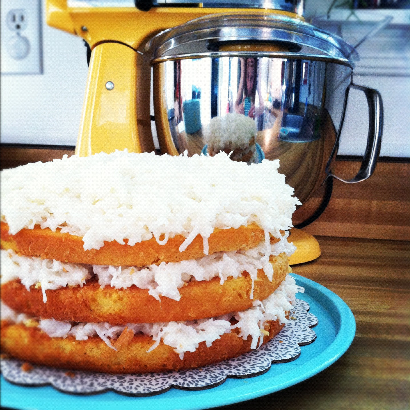 Easy Coconut Cake
 Little Bit Funky what i made for monday on friday for