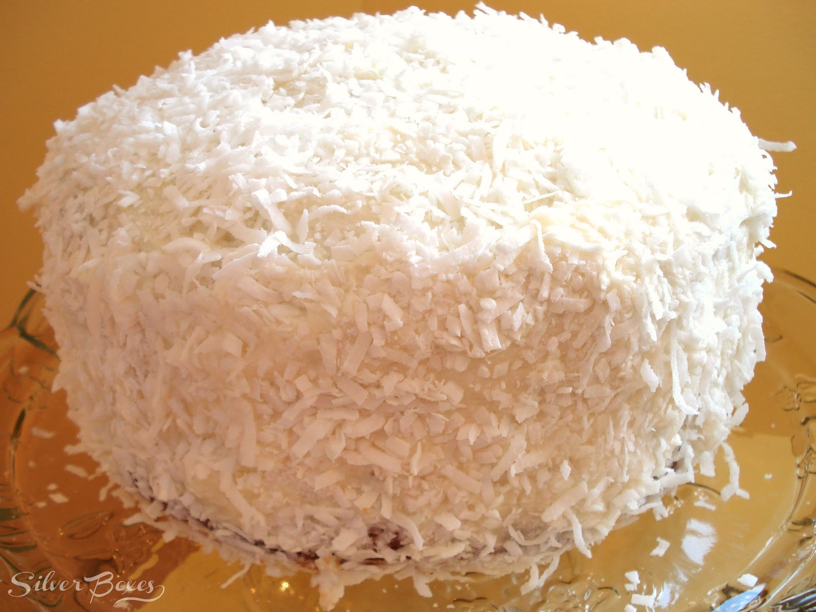 Easy Coconut Cake
 Silver Boxes Spring Coconut Cake