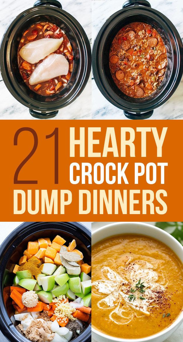 Easy Crockpot Dinners
 21 Crock Pot Dump Dinners For Winter