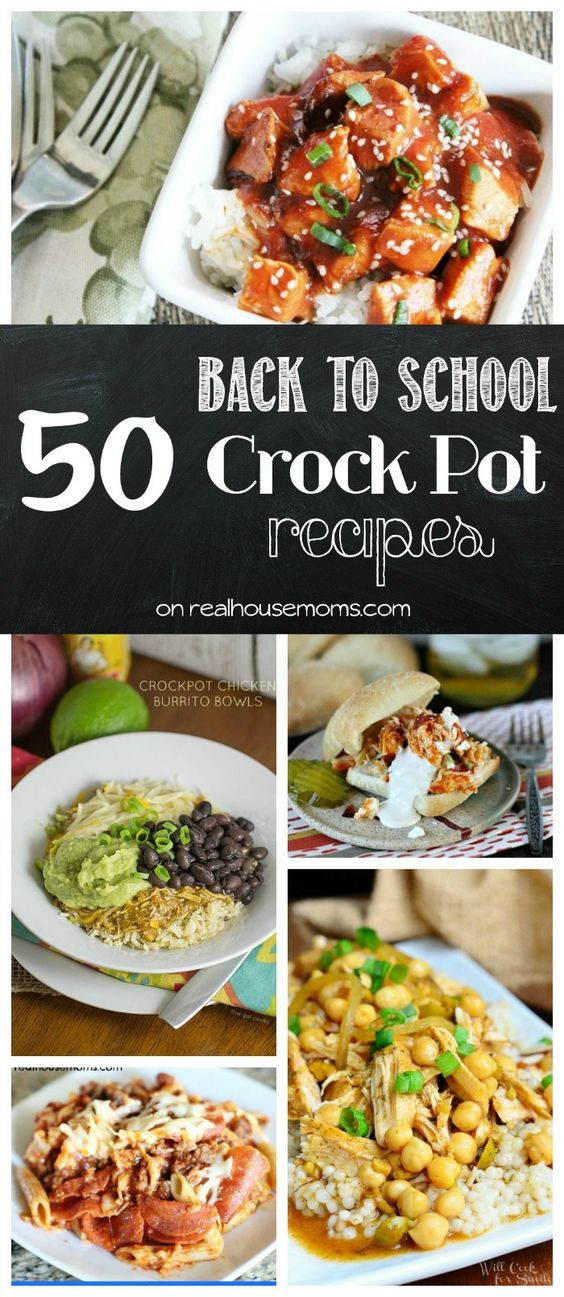 Easy Crockpot Dinners
 Crock pot dinners Crock pot and Back to school on Pinterest